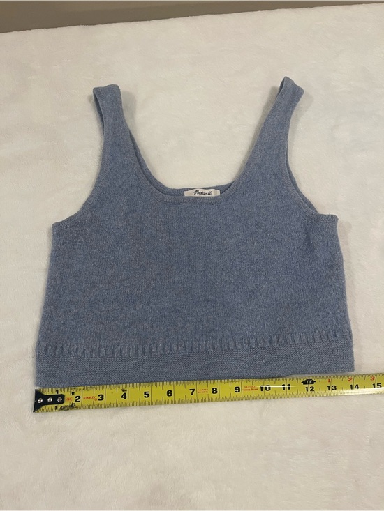 Madewell Tops - Madewell Clemence Cropped Sweater Tank - Wool/Cotton Blend - Size Medium